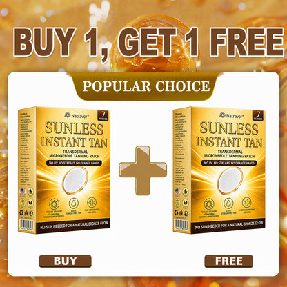 ⭐ Natravor® Microneedle Tanning Patches: A Natural Bronze Glow Without UV & DHA
